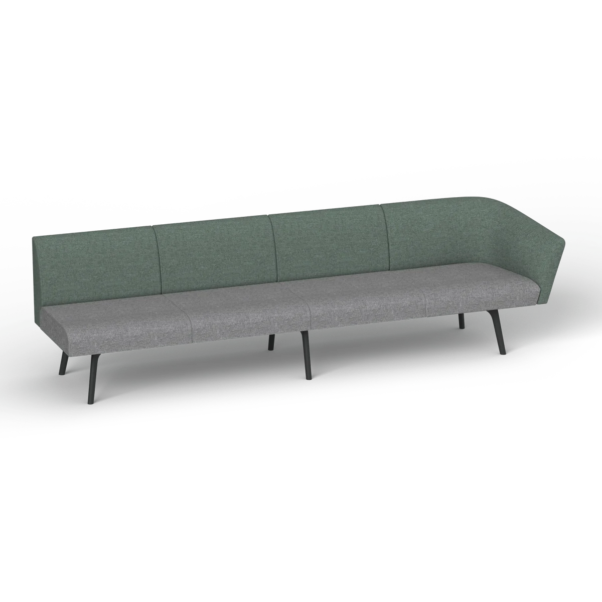 OL Willow Fabric Upholstered 4 Seater 1 Arm Reception Area Sofa