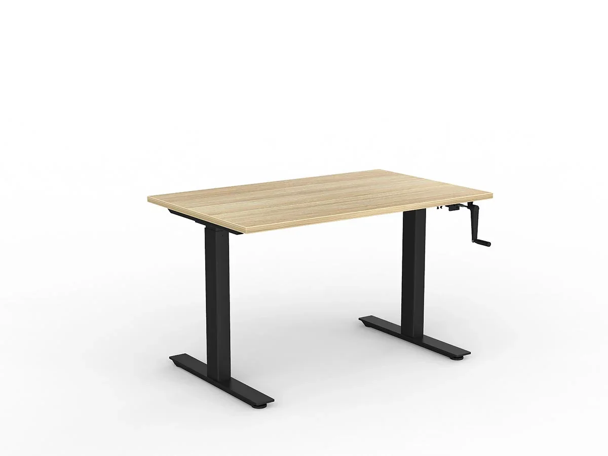 OL Agile Winder Height Adjustable Desk - Black Frame
