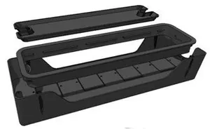 GP Potenza 2 Legs Boardroom Table with Cable Tray thumbnail 5