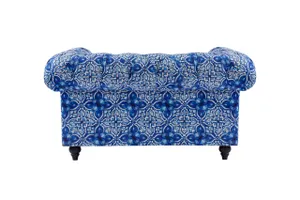 BT Chesterfield Digital Print Velvet Upholstered 2 Seater Lounge thumbnail 5