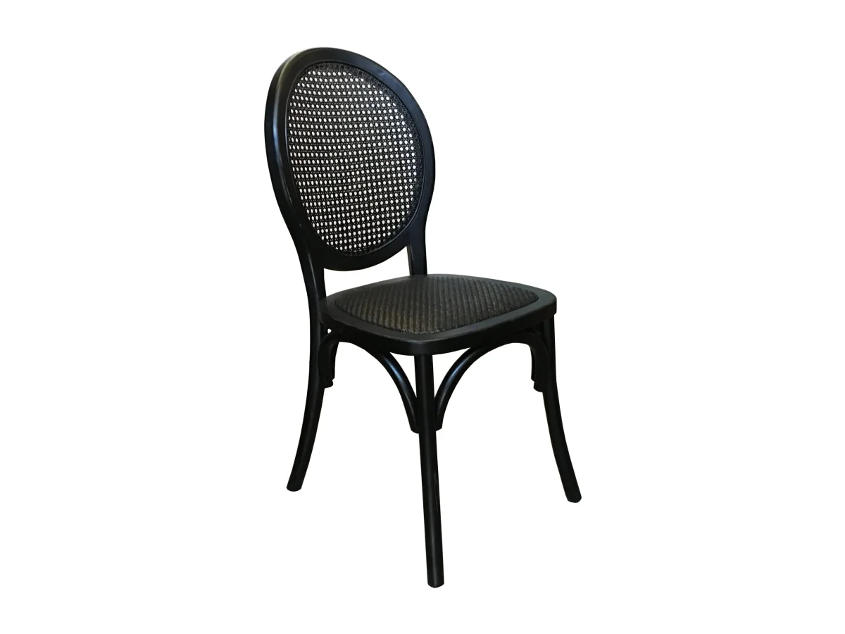 MF New Islander Timber Framed Natural Rattan Dining Chair