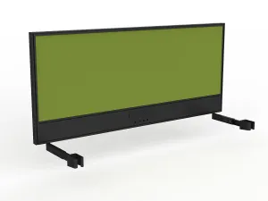 OL Studio Screen with Ducting for Agile Individual Desk – Splice Fabric with Black Frame thumbnail 6