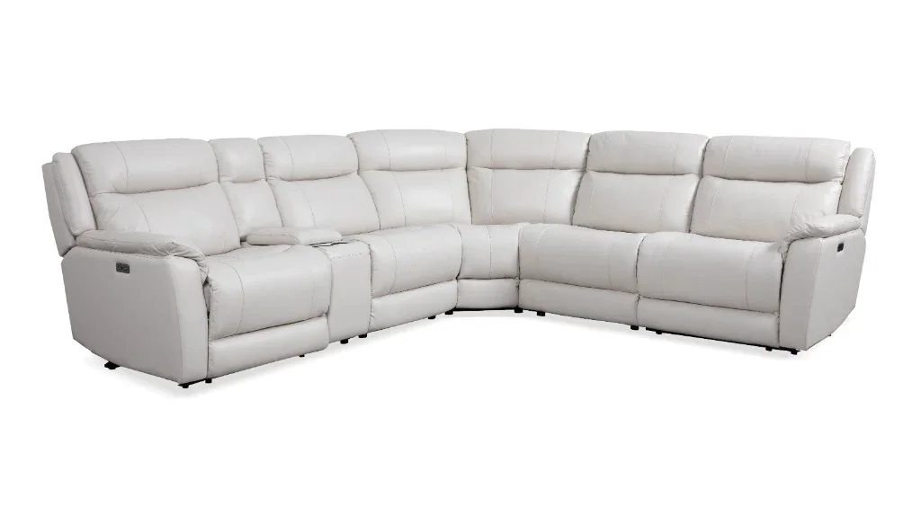 VI Edward Leather Upholstered Modular Electric Recliner Lounge
