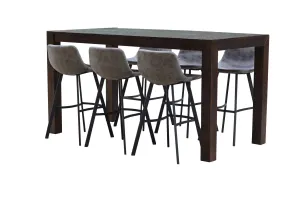 BT Nova PU Leather Upholstered Metal Base Bar Stool thumbnail 3