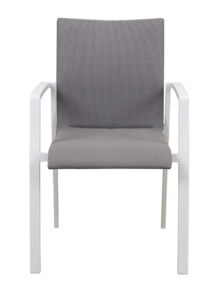 VI Baska Aluminium Extendable Outdoor Dining Table with 4 Chair Set