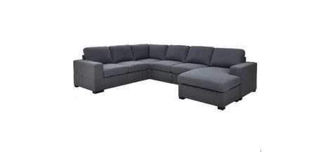 EL Dolores Fabric Upholstered Modular Chaise Lounge