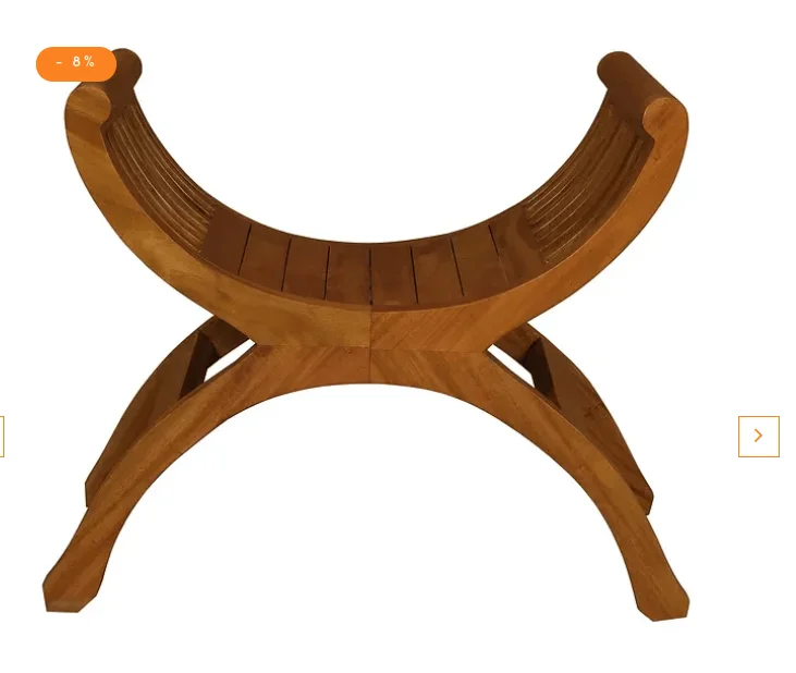 CT Maeve Solid Timber Single Seater Stool