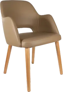 FL Sorbet Vinyl Upholstered Timber Legs Hospitality Chair thumbnail 2