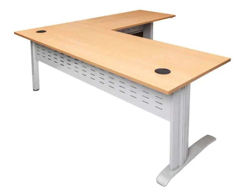 RL Span Beech Desk with Modesty and Return