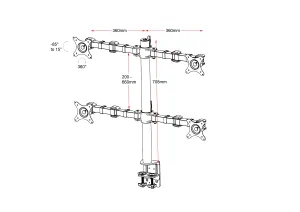 RL Revolve Quad Monitor Arm thumbnail 4