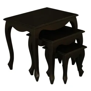 CT Queen Anne Solid Timber Nest of Table thumbnail 6