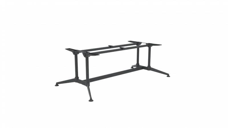 OL Modulus All Black Twin Post Single Span Meeting Table Frame
