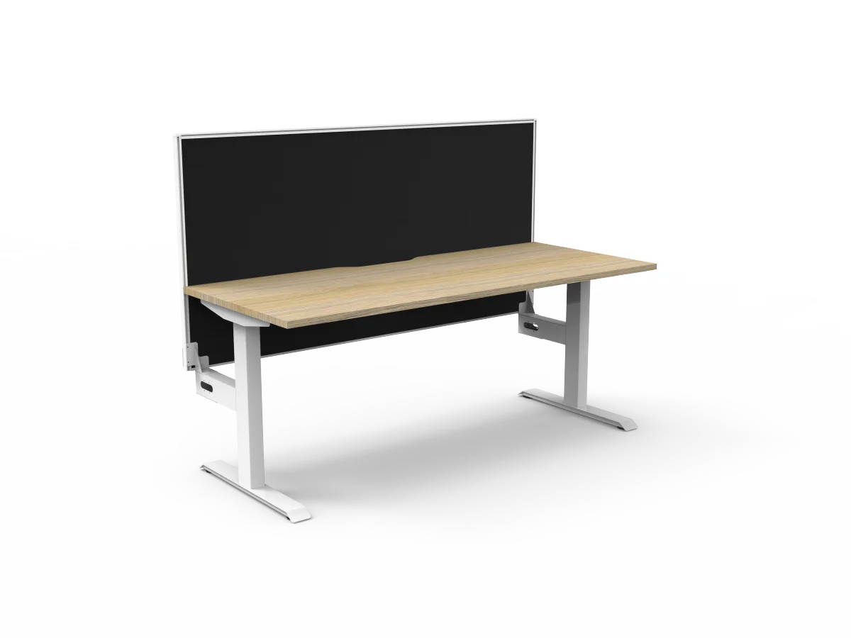 RL Boost Static Single Sided Workstation with Aluminium Framed Screen