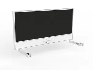 OL Studio Screen with Ducting for Agile Individual Desk – Splice Fabric with White Frame thumbnail 18