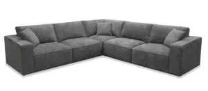 EL Hilton Fabric Upholstered Cnr 5 seater Sofa thumbnail 1