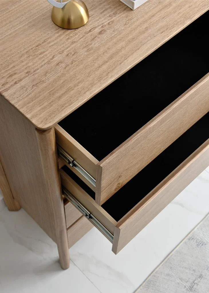 VI Luella Solid Timber 4 Drawer Tallboy