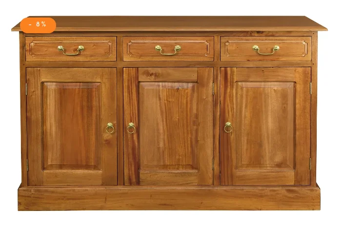 CT Tasmania Solid Timber 3 Door 3 Drawer Buffet