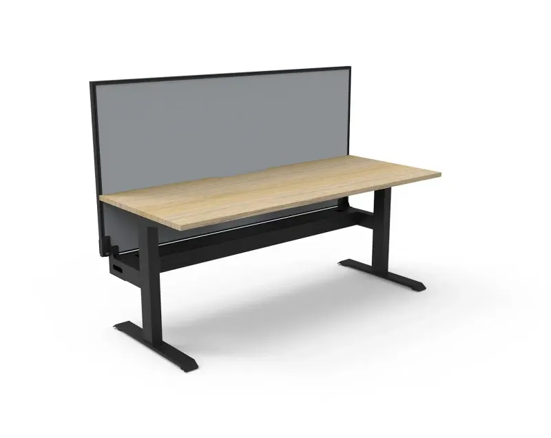 RL Boost Static Single Sided Workstation with Aluminium Framed Screen