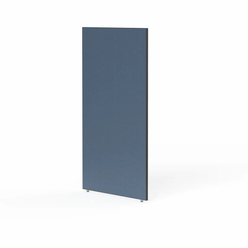 OL Edge25 Floor Mounted Desk Screen - Black Frame