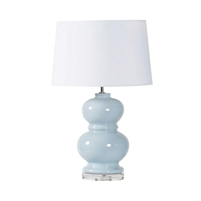 SH Alex Ceramic Table Lamp in Soft Fog