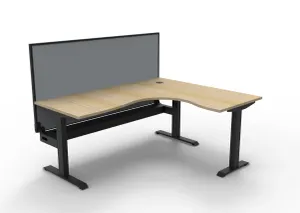 RL Boost Static Corner Desk with Aluminium Framed Screen thumbnail 10