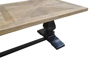 VI Velino Solid Timber Bluster Leg Dining Table thumbnail 3