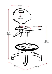 RL Rapid Laboratory Drafting Chair thumbnail 3