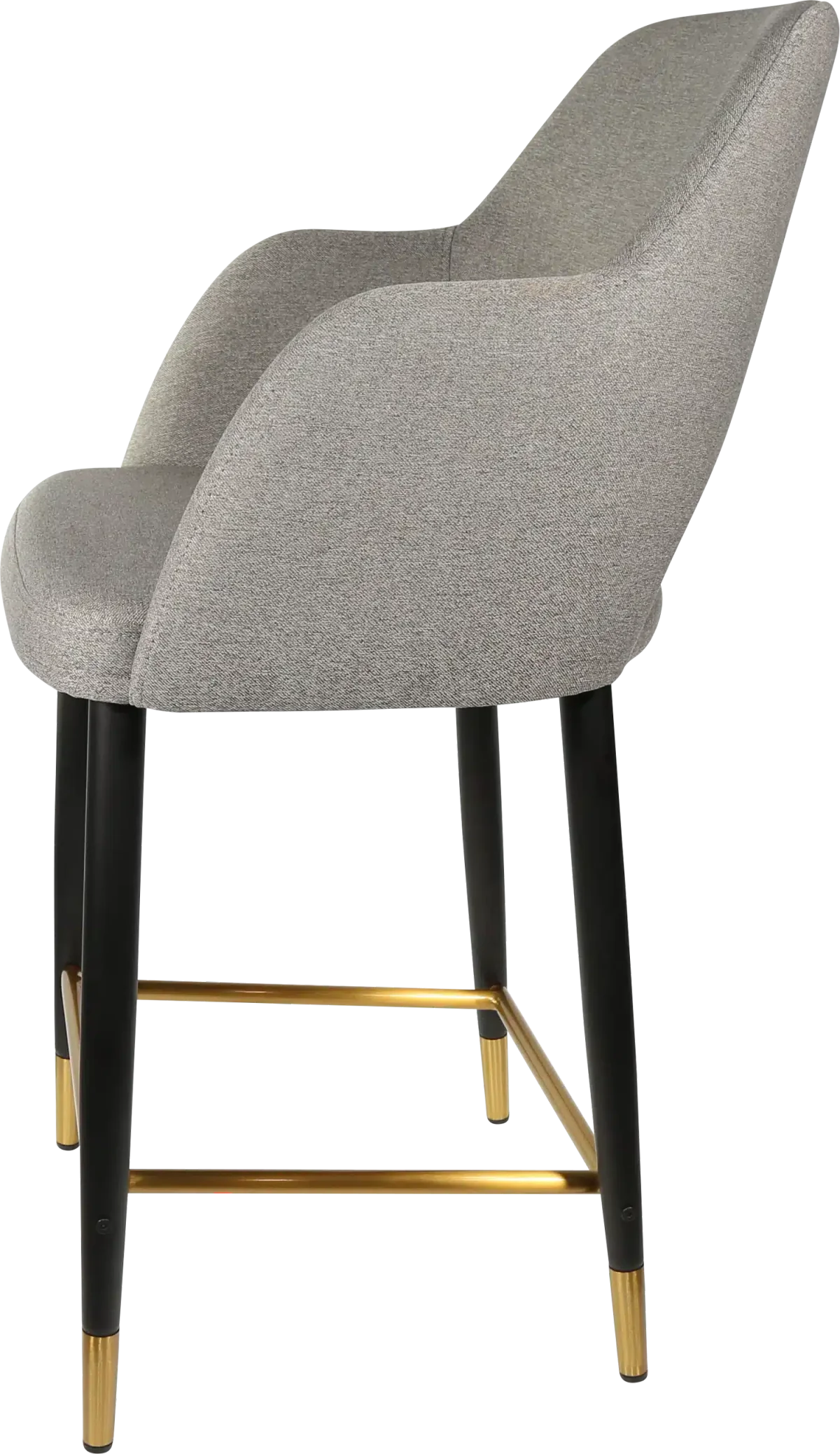 FL Sorbet Fabric Upholstered Metal Leg Hospitality Counter Stool