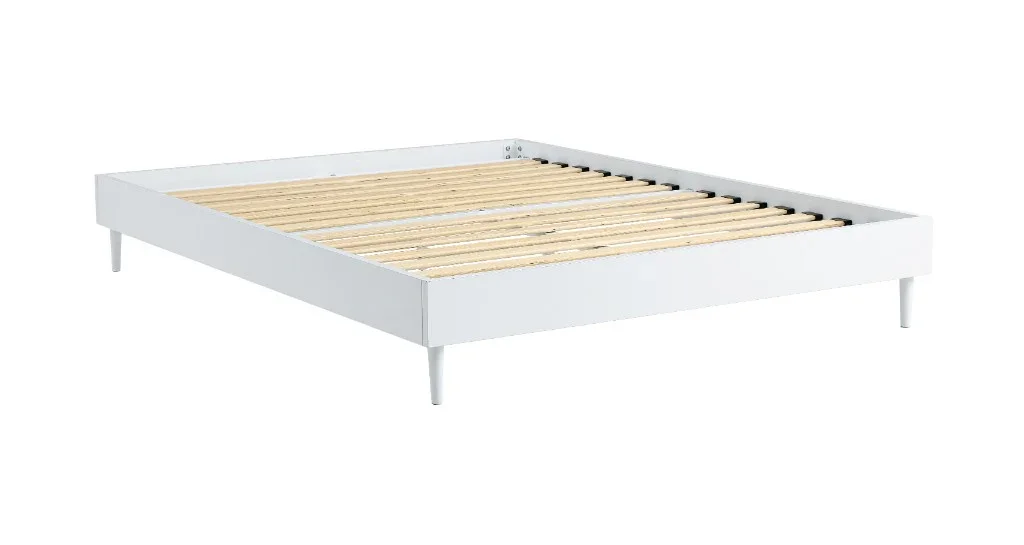 VI Petra Melamine Board Metal Leg Bed Base