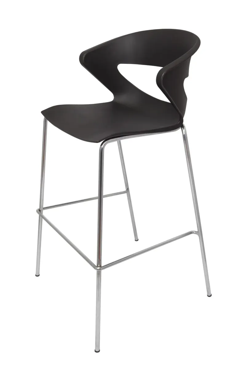 RL Taurus Chrome Leg Hospitality Bar Stool