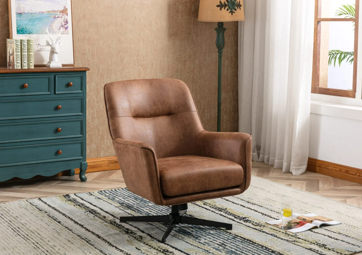 BT Wentworth Faux Leather Upholstered Swivel Chair
