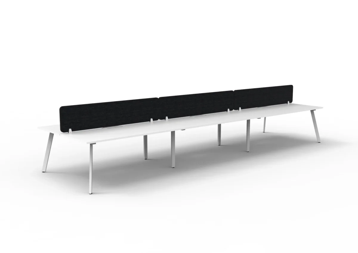 RL Eternity Double Sided Workstation with Black Eco Panel Screen