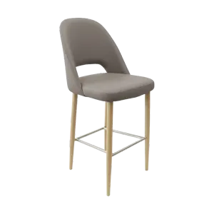 FL Orleans Crescent Upholstered Seat Aluminium Frame Hospitality Barstool thumbnail 13