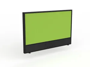 OL Studio Screen with Ducting for Agile Shared Desk – Breath Fabric with Black Frame thumbnail 10