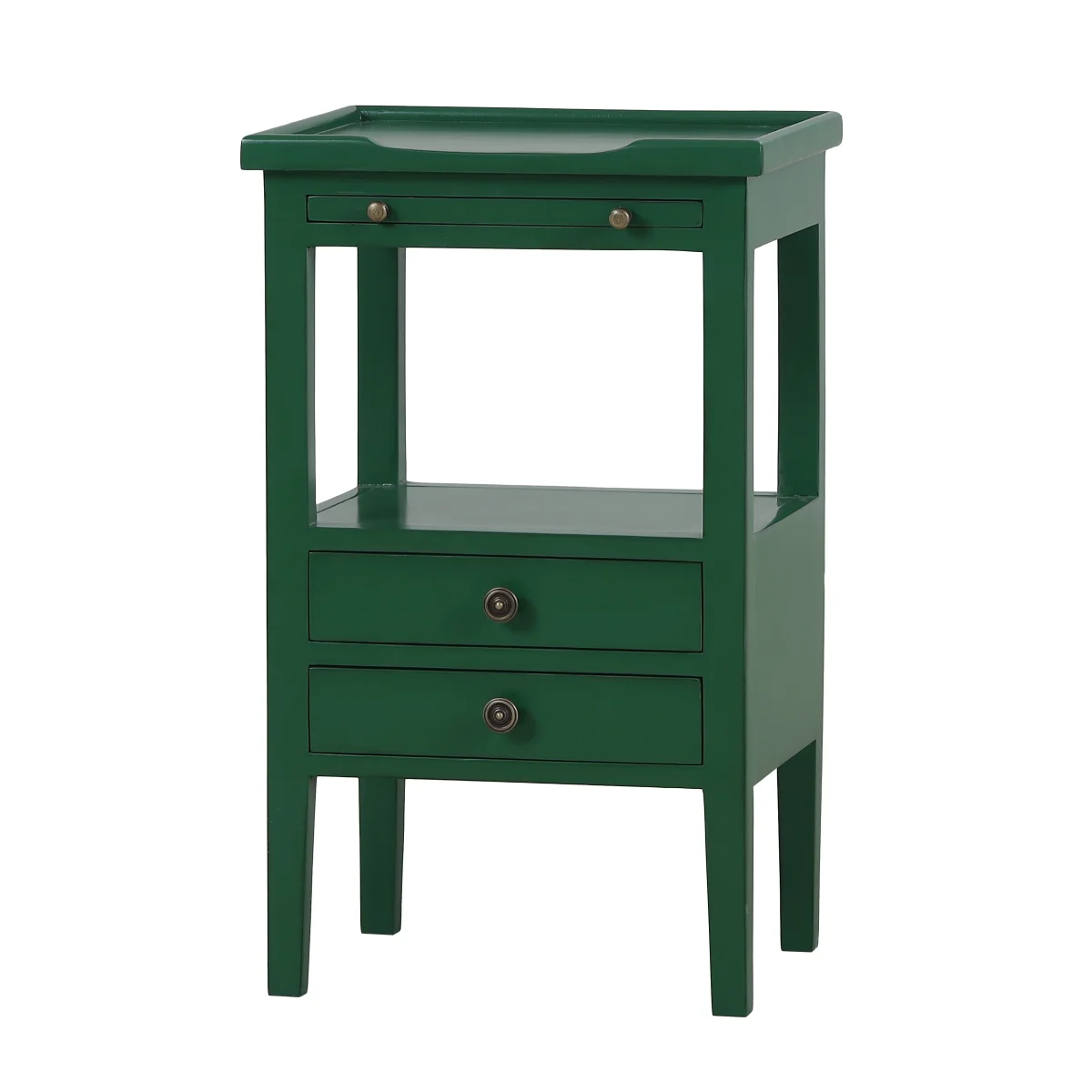 CR Eton Solid Timber 2 Drawer Bedside Table
