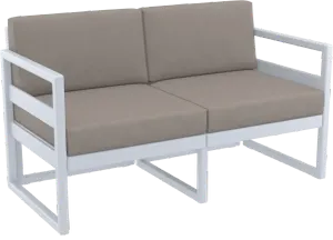FL Mykonos Hospitality Outdoor 2 Seater Lounge with Cushion thumbnail 1