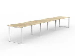 OL Anvil 3-User Workspace – Oak Top with White Frame thumbnail 12