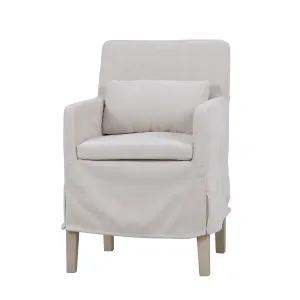 CR Bilboa Fabric Upholstered Timber Leg Armchair thumbnail 7