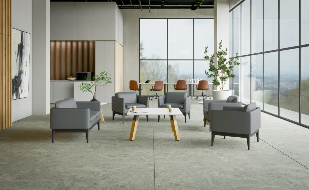 OL Madison PU Leather Upholstered Single Seater Breakout Lounge thumbnail 9