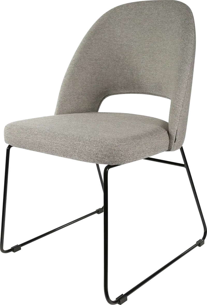 FL Semifreddo Fabric Upholstered Sled Base Hospitality Chair
