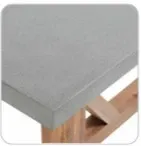 VI Estrella Timber Leg Polycement Top Outdoor Bar Table thumbnail 3