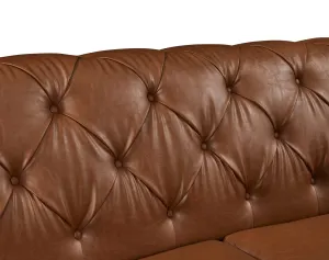 BT Barclay Chesterfield PU Leather Upholstered 2 Seater Sofa thumbnail 4