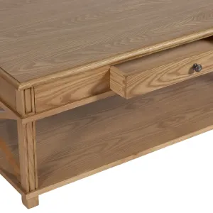 SH Mateo Solid Timber 1 Drawer Coffee Table thumbnail 3