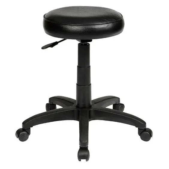 ST State Upholstered Seat Height Adjustable Industrial Stool