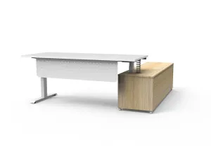 RL Boost Height Adjustable Executive Desk with Return Cabinet thumbnail 16