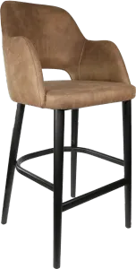 FL Sorbet Premium Vinyl Timber Legs Hospitality Barstool thumbnail 4