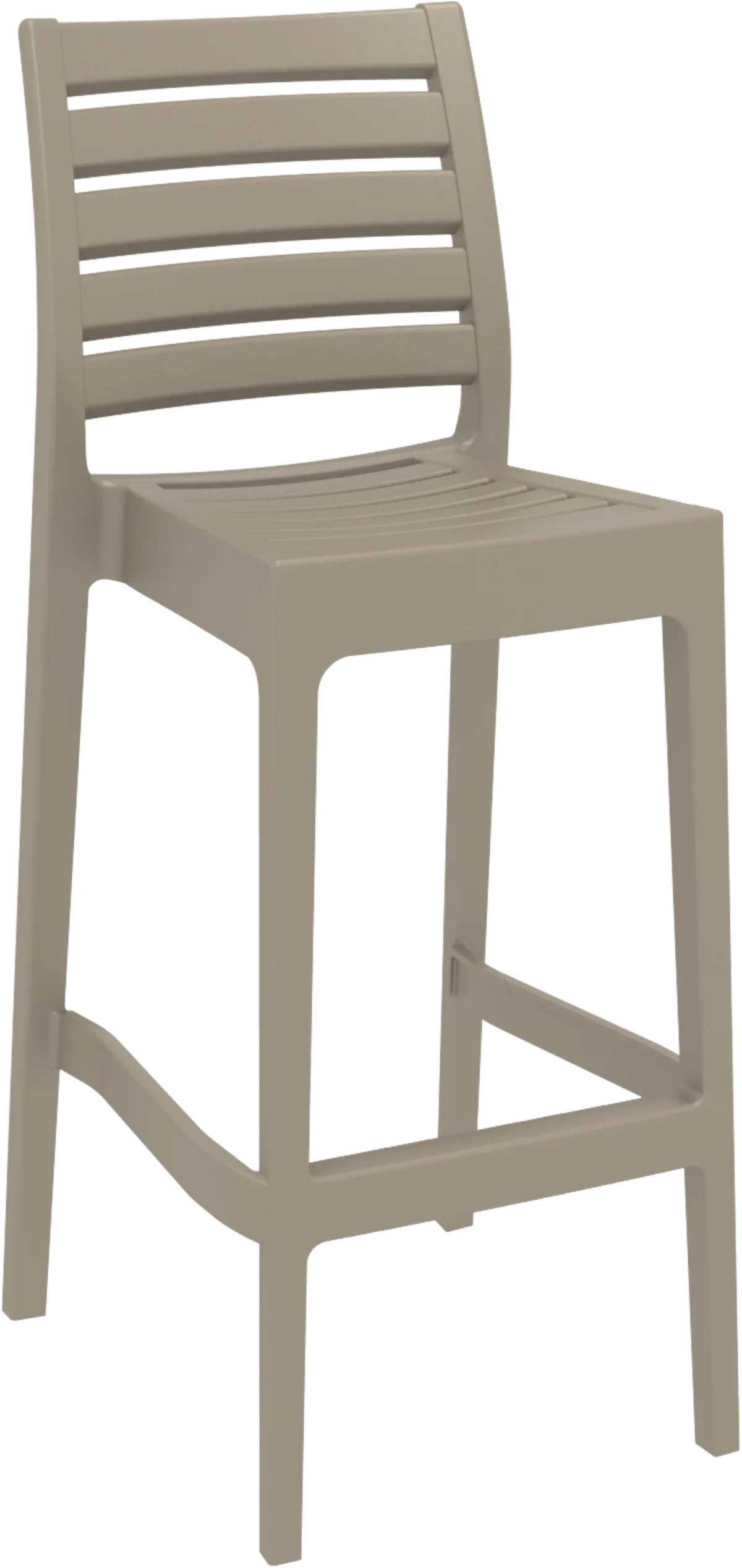 FL 5 Piece Vegas Hospitality Outdoor Extendable Bar Table with Ares Barstools