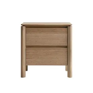 VI Luella Solid Timber 2 Drawer Bedside Table thumbnail 1
