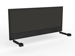 OL Studio Screen with Ducting for Agile Individual Desk – Splice Fabric with Black Frame thumbnail 8