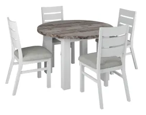VI Homestead Solid Timber 5 Pieces Round Dining Setting thumbnail 1